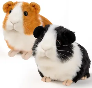 2pc Guinea Pig Stuffed Animals - Realistic Plush Cute Plushie Toys for Kids, Small Live Animals Pet Doll Toy for Boys Girls Birthday