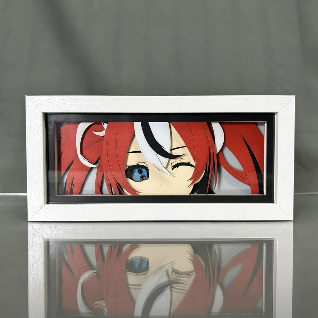 Anime Lamp Hakos Baelz Figure Night Light Bedroom Decor Led Light Anime Desk Lamp Birthday Gift