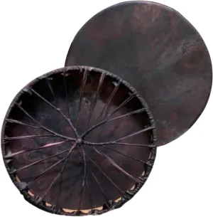 ARAW American Shamanic Native Drum Bison Natural Hide (18 Inches Diameter X 3 Inches Depth)