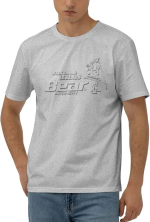 Bear Archery T-Shirt Men's Classic Basic Homecoming Basic Spring Short Sleeve Tops-