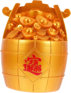 BESTonZON Auspicious Coin Saving Jar Porcelain Piggy Bank Coin Saving Bank Unique Creative Boys and Girls Money Holder