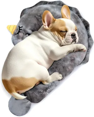 BurgeonNest Small Dog Calming Pillow for Dogs and Cats, Fluffy Soft Colorful Sleep Bolster Cozy Pet Bed Pillow, Great Present for Senior Pup Puppy Kitten, Washable, L