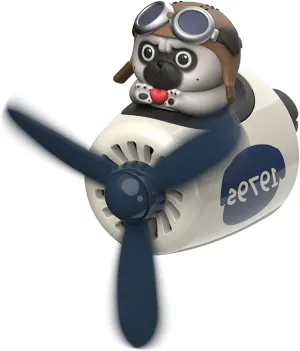 Cacacece Cute Dog Pilot Car Air Freshener - Creative Air Vent Clip Fragrance for Car, Long-Lasting Perfume Fragrance, Funny Automotive Decor