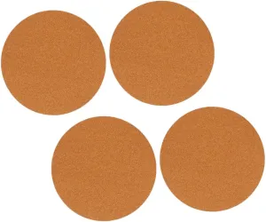 Cork Coasters Set 4pcs Round Plant Coasters Cork Plant Mats for Home Office and Garden Dec