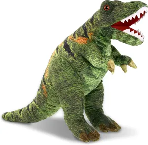 DolliBu Tyrannosaurus Rex Dinosaur Stuffed Animal - Huggable Dinosaur Plush, Adorable Playtime Tyrannosaurus Plush Toy, Cute Dinosaur Cuddle Gifts, Super Soft Plush Doll Toy for Kids, Adults - 16 Inch