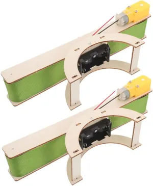 Educational Toy Boys and Girls DIY Electric Conveyor Belt Kit Compact Portable Science Project