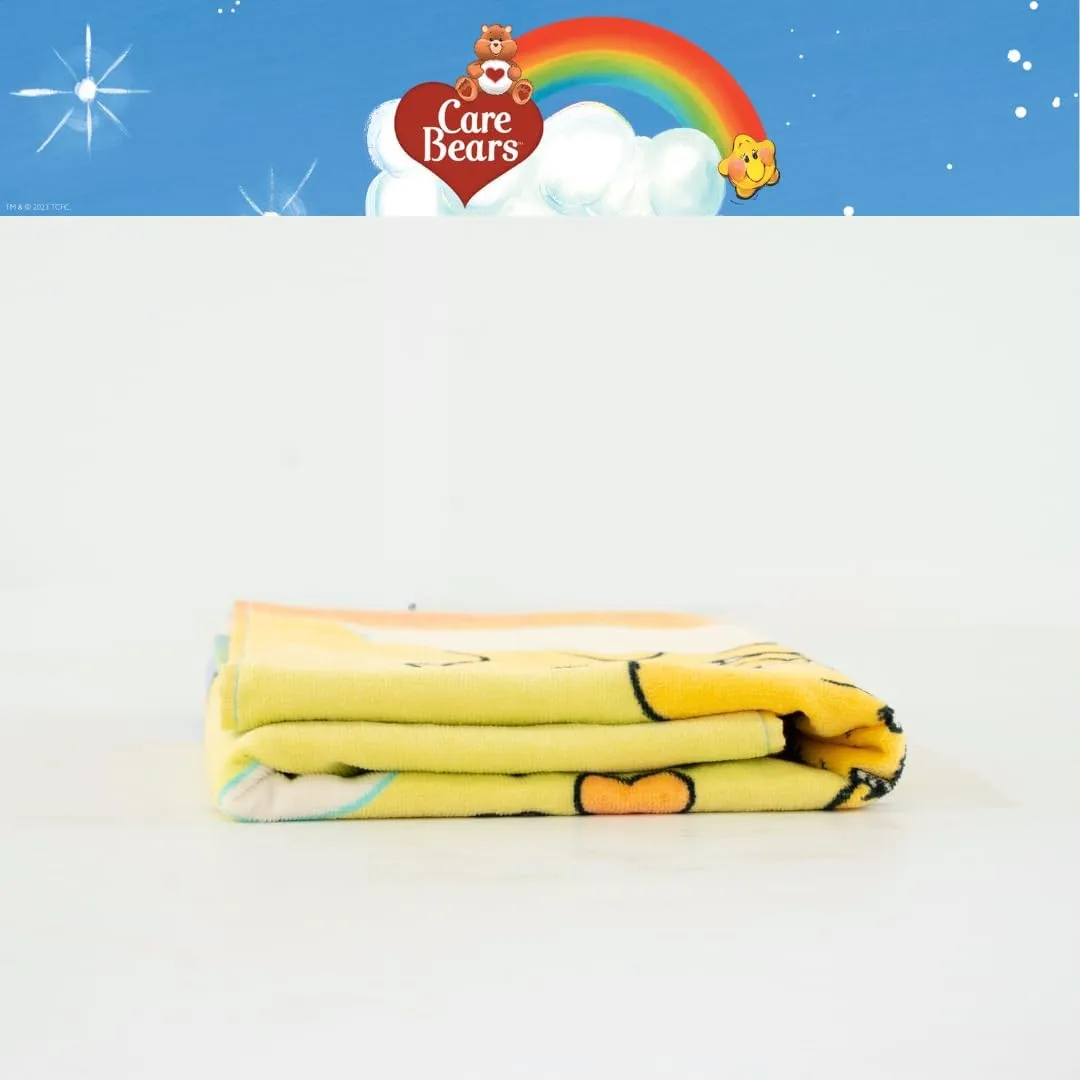 Franco Care Bears Rainbow Kids Super Soft Cotton Bath/Pool/Beach Towel, 58 in x 28 in, (Offical Licensed Product)