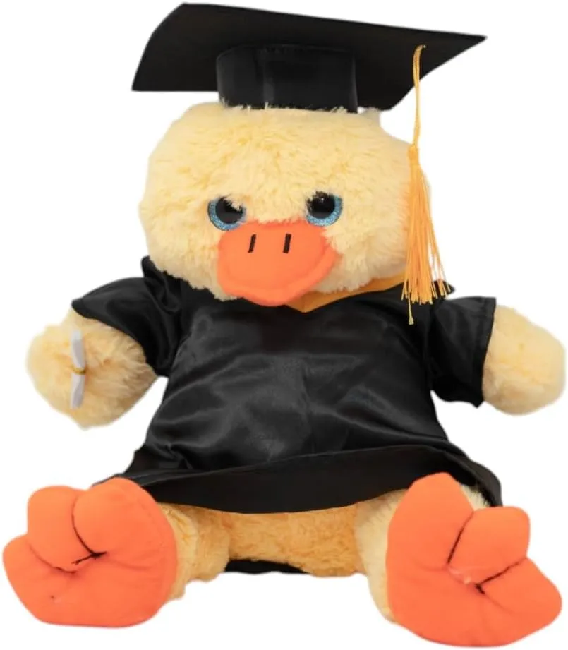 Graduation Gown & Cap Outfit for Your Stuffed Animals Teddy Friend Fits Most 14"-18" Plush Toy, Ideal Gift Accessories
