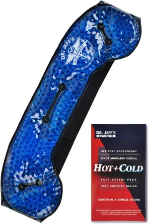 Headache Ice Pack for Migraine, Sinus, Dental Pain, TMJ Relief | Cooling Gel Eye Mask | Medical Grade Hot Cold Pack | Soft Plush Pain Relief Gel Headache Headband | Heatable Neck Wrap   Warm Compress
