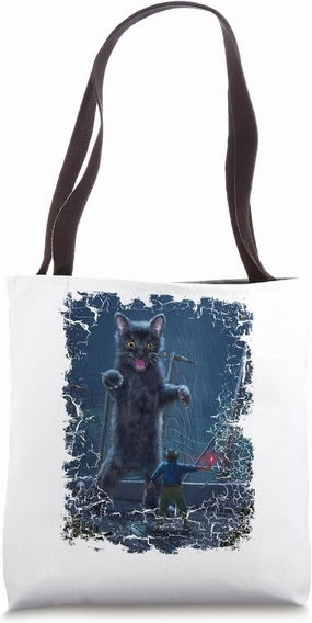 Jurassic Kitten Parody Comedy Movie Epic Retro Tote Bag