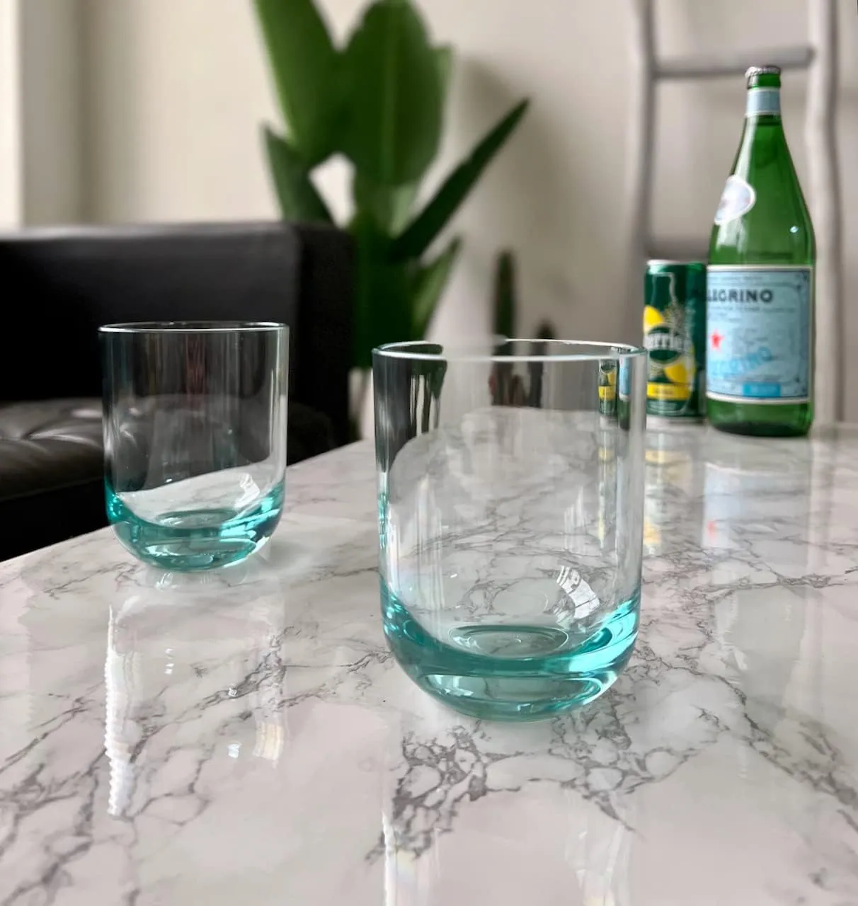 KLIFA- WASCO- 13 ounce, Set of 6, Acrylic Tumbler Drinking Glasses, BPA-Free, Plastic Drinkware, Dishwasher Safe Cups, Teal