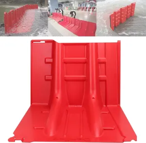 L-Shaped Flood Protection Barrier, ABS Waterproof Panels for Home Exterior, Garages, Warehouses - Sunproof, Lightweight Flood Defense(10pcs)