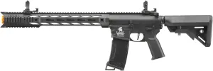 Lancer Tactical Gen 3 Airsoft Rifle Interceptor SPR M4 Nylon Polymer Airsoft AEG Gun with Programmable Fast Trigger & Mosfet