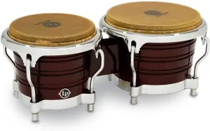 Latin Percussion LP201AX-2DW Bongo Drum Wine Red / Chrome