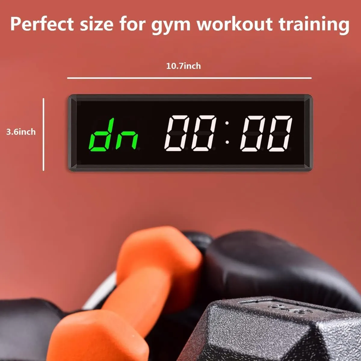 LED Interval Timer Count Down/Up Clock Stopwatch with Remote for Home Gym Fitness