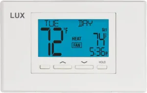 Lux LTX9100U Programmable 7 Day Thermostat; 2 Heat, 2 Cool…