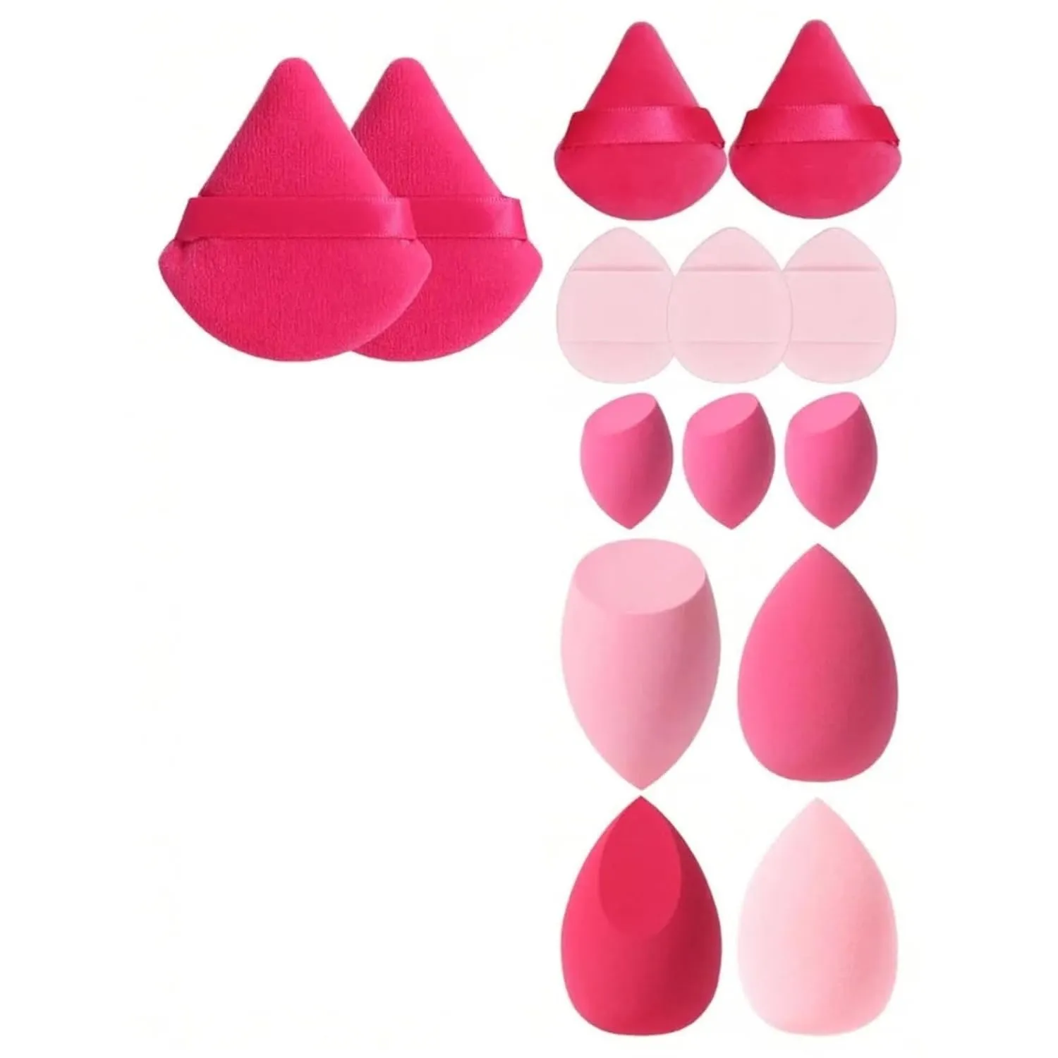 Makeup Remover Pads Makeup Sponge Set With Storage CylinderFoundation Mixing Beauty Sponges