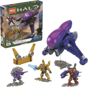 MEGA Mattel Halo Arbiter's Quest Banshee Vehicle Halo Infinite Construction Set,Building Toys for Boys