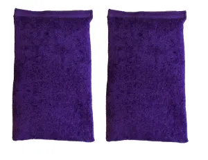 Microwavable Heating Bag, Rice Filled, Plush Velour Cover, Natural, No Scents Added, Handcrafted in The USA, Back, Neck Pain, Arthritis, Cramps (Purple Set of 2)