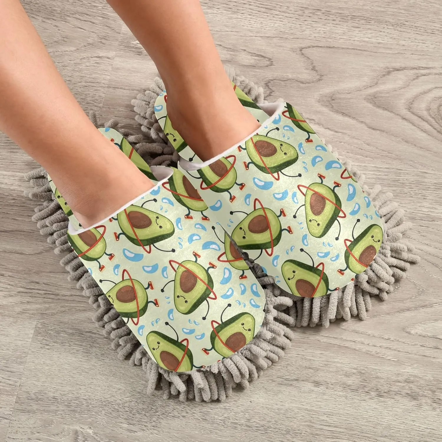 Mop Slippers Shoes, Unisex Cleaning House Slippers Spa Dusting Slippers M-L