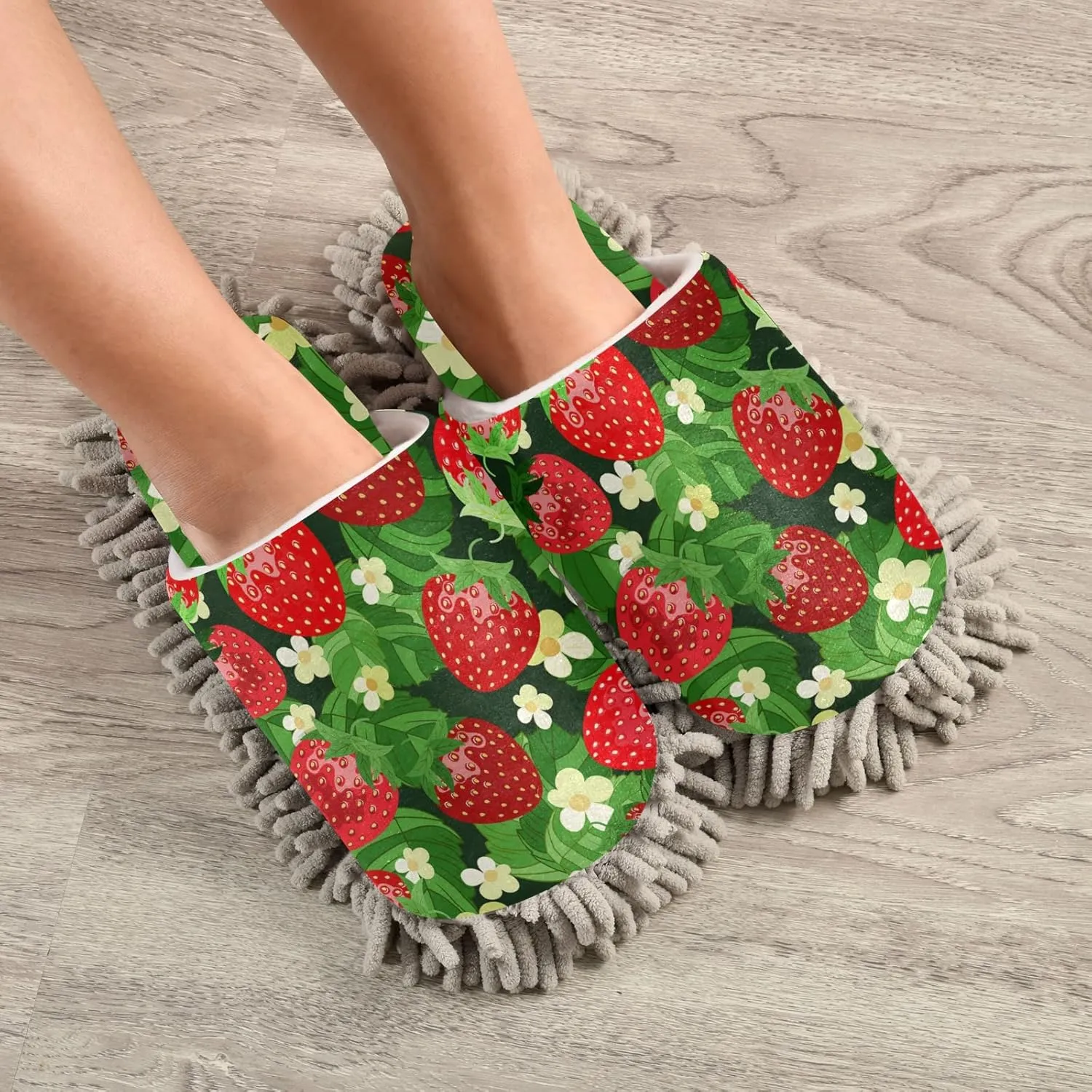 Mop Slippers Shoes, Unisex Cleaning House Slippers Spa Dusting Slippers M-L