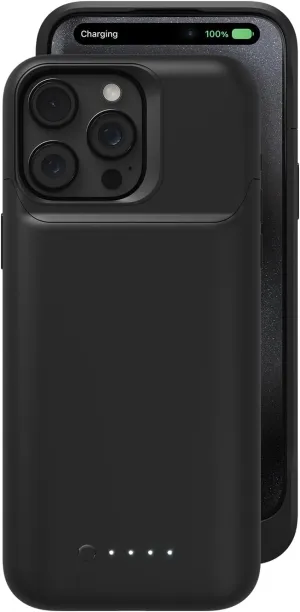 mophie Juice Pack iPhone 15 Pro Max Battery Case - Legendary Power & Protection - Up to 50% Extra Battery, 6ft Drop Safety, Eco-Friendly Design, Black