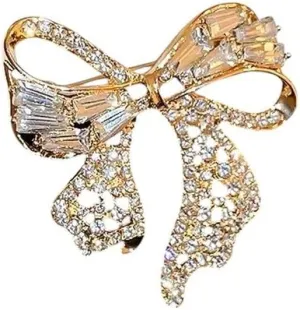 New 2026 Unisex Stainles Stell Elegant Magnolia Flower Brooch For Women Pearl Rhinestone Pins Temperament Corsage Coat Accessories Jewelry Fashion Trendy Creative Gift For Women And Men