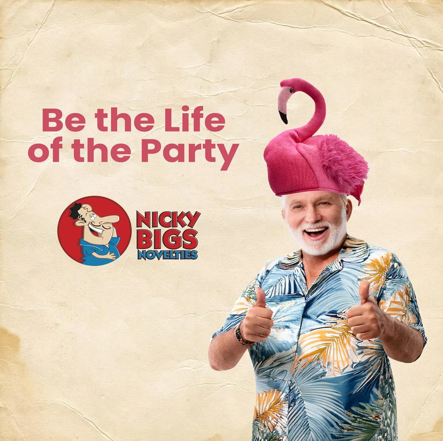 Nicky Bigs Novelties Adult Funny Plush Animal Hat Bird Themed Headwear Events Hilarious Costume for Men, Women & Teens