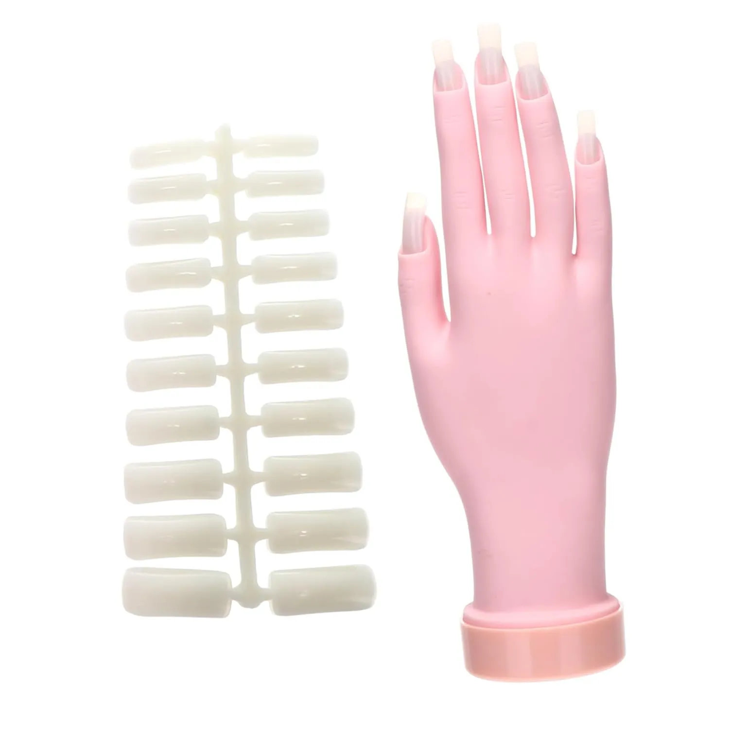 NOLITOY Nail Art Hand Model Manicure Practice Hand Nail Finger Training Hand Flexible Hand Mold Fake Nail Hand for Manicure