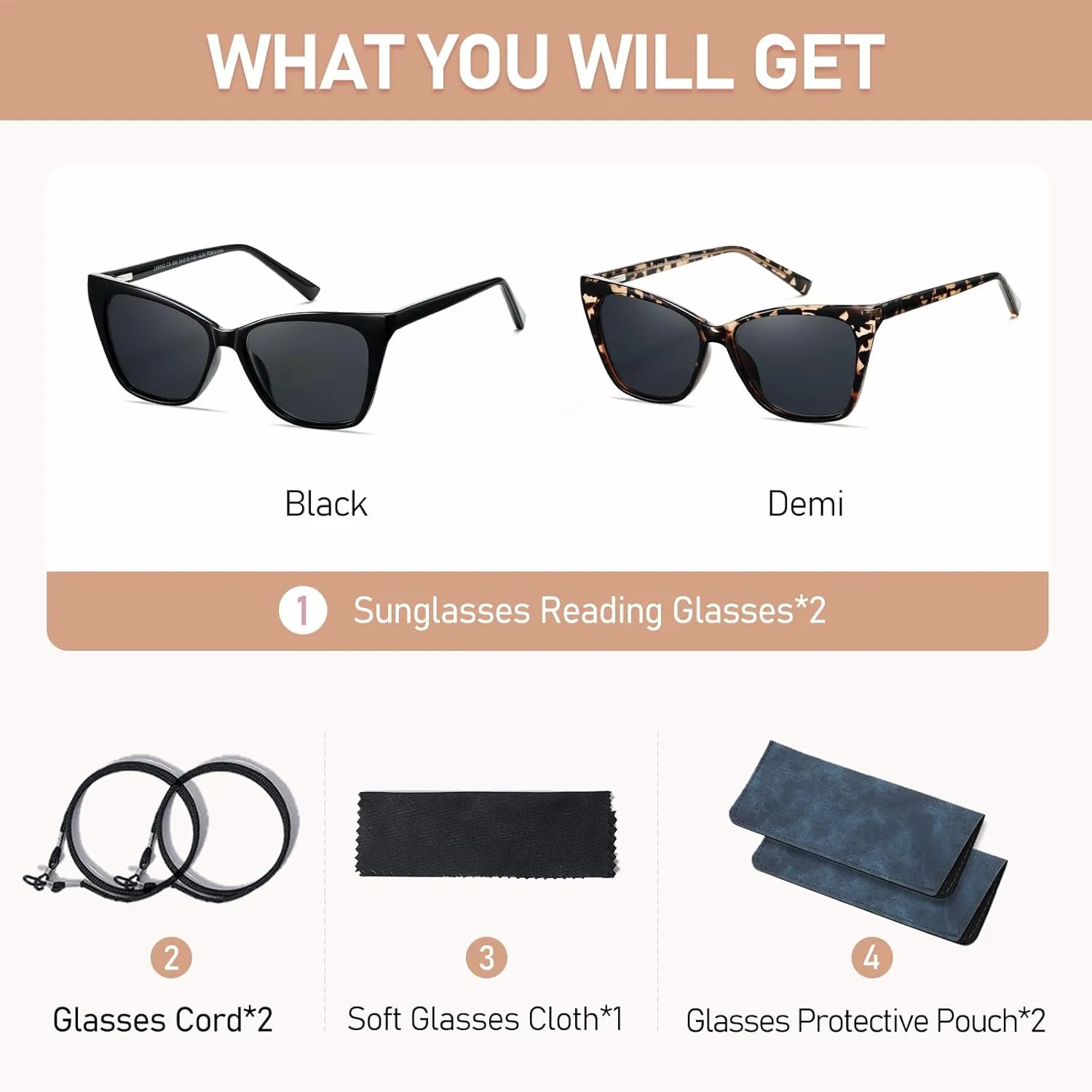 Oversized Reading Glasses Women Cat Eye Photochromic Computer Reader Stylish Ladies Designer Fashion Big Unbreakable Eyewear