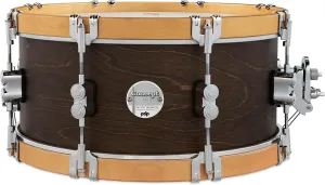 Pacific Drums & Percussion Add-Ons PDP Concept Classic, 6.5x14, Walnut/Natural Hoops Snare Drum (PDCC6514SSWN)