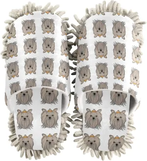 Poeticcity Mop Slippers Shoes, Unisex Cleaning House Slippers Spa Dusting Slippers M-L