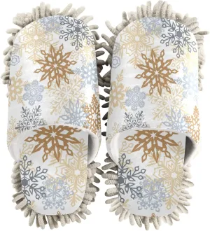 Poeticcity Mop Slippers Shoes, Unisex Cleaning House Slippers Spa Dusting Slippers M-L