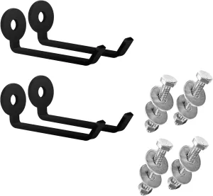 Squat Rack Barbell Holder, 4pcs Hook Attachments - Power Rack Storage Accessories, Resistance Band Holder