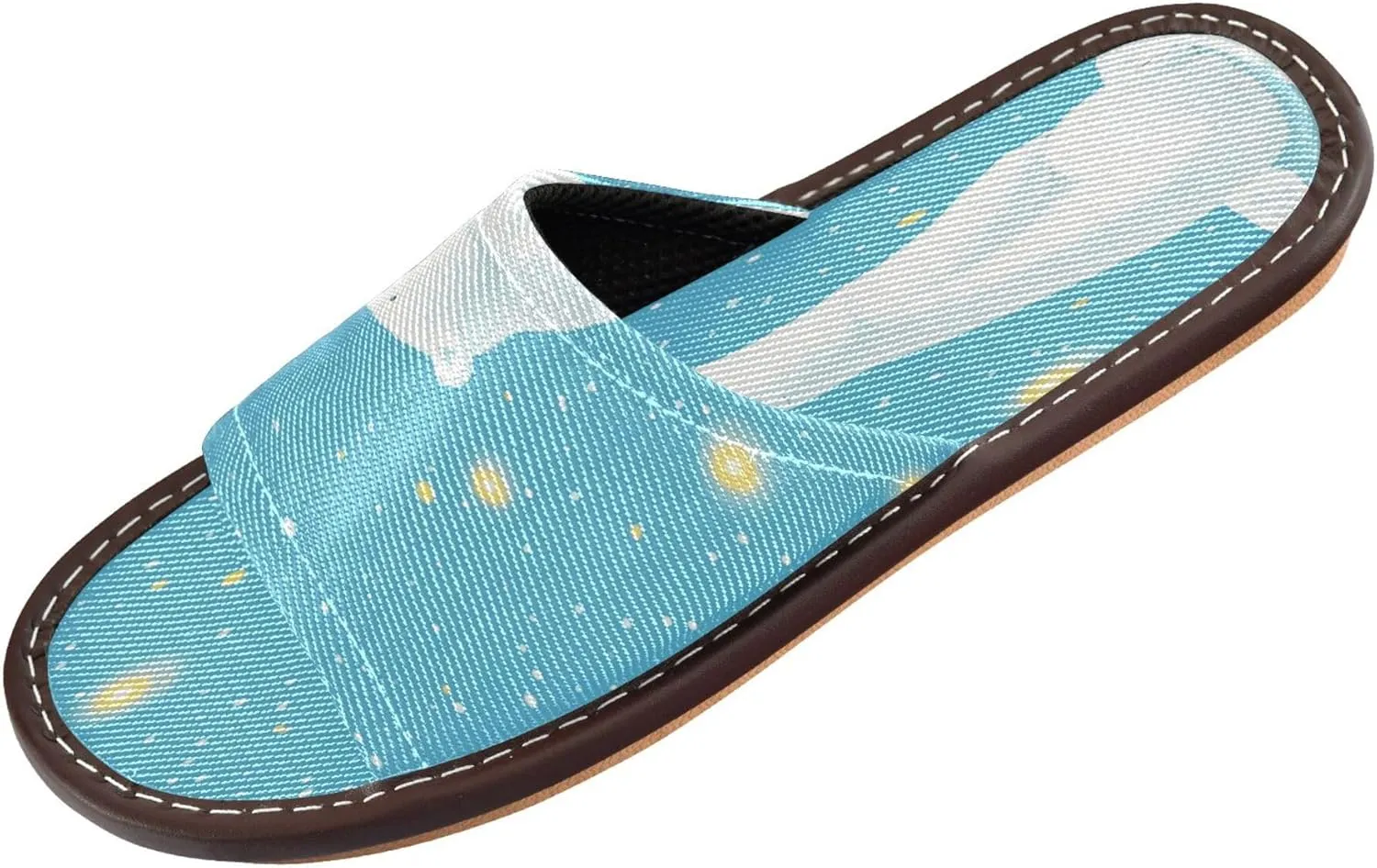 Summer Slipper Arctic Bear Cartoon Blue Indoor House Men Women Quick Drying Slippers