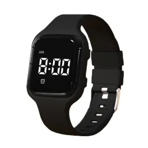 Vibrating Alarm Watch, Potty Training Watch Water Resistant Medical Reminder Watch with Timer (Black)
