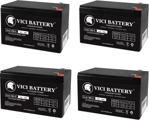 VICI Battery 9Ah 12V Sealed Battery Fits Aqua Vu Marcum Vexilar 12VOLT - 4 Pack Brand Product
