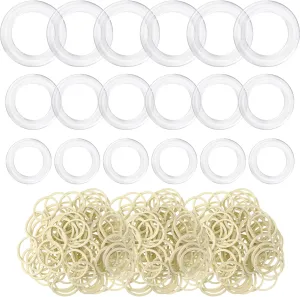 Weysat Cinch Clip Invisible Clothing Accessory with Rubber Bands Bulk for Shirt Skirt Set Dress Clips Back Cinch Rings Woman