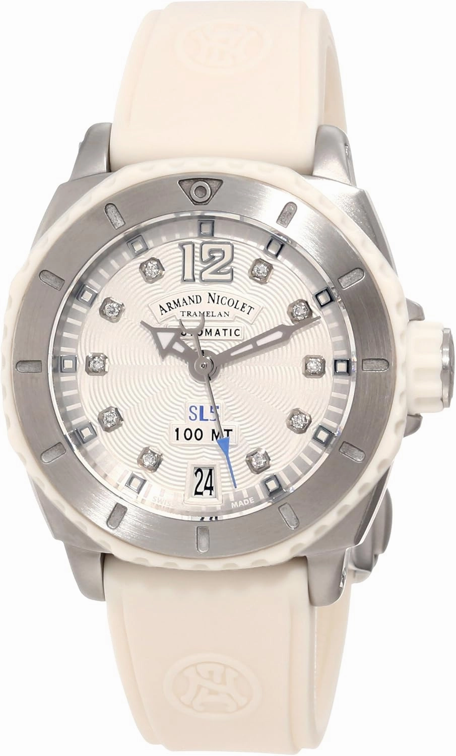 Women's 9613A-AG-G9615B SL5 Sporty Automatic Stainless Steel with Diamonds Watch