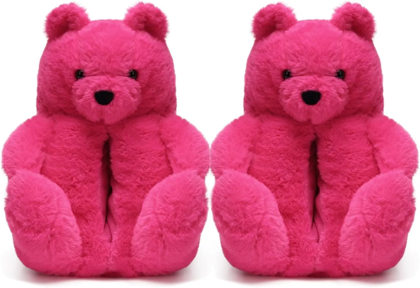 Women's Teddy Bear Slippers,Mom Gift Slippers,Cozy Women Fuzzy Indoor House Shoes,Fun Costume for Adults,Cute Animal Slides for Women Birthday Valentine's Gift Ideas
